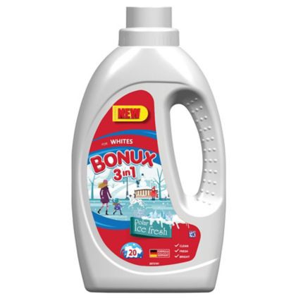 Bonux 3in1 Polar 20dáv/1,1l na bílé | Prací prostředky - Prací gely, tablety a mýdla Bonux 3in1 Polar 20dáv/1,1l na bílé | Prací prostředky - Prací gely, tablety a mýdla